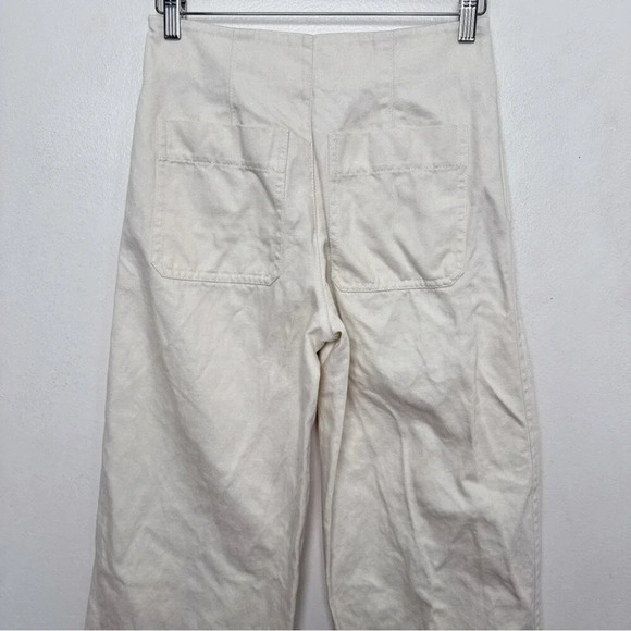 Vince Womens 0 Beige High Rise Wide Leg Trouser - Picture 10 of 12